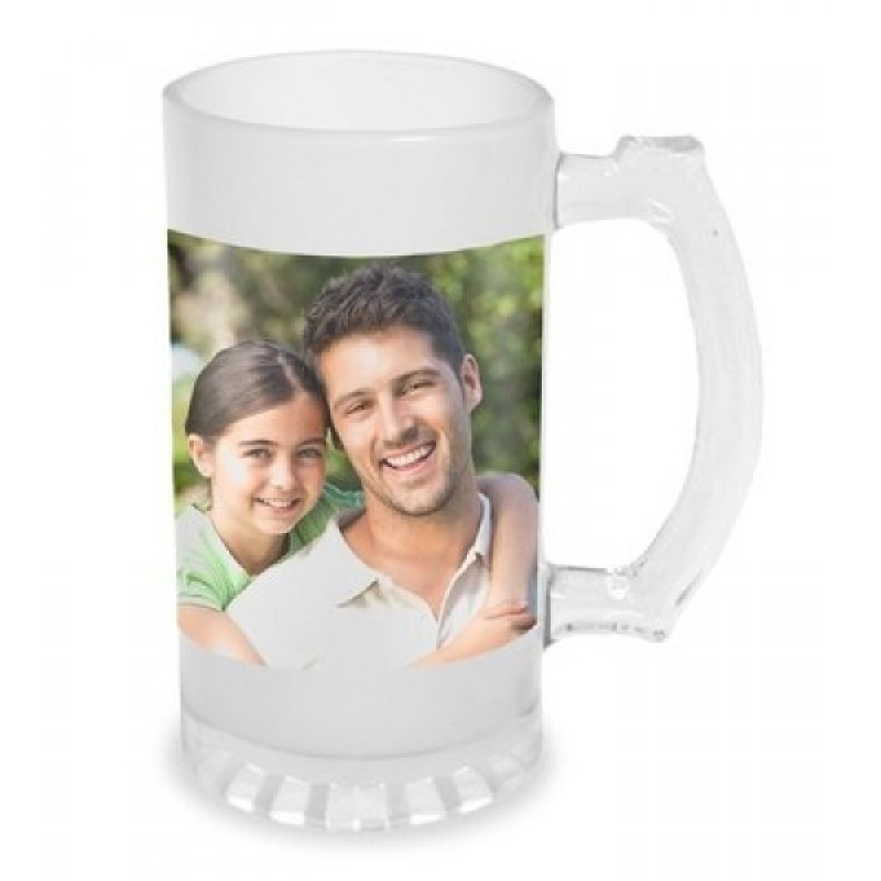 Caneca de Chopp com Caricatura Lauzane Paulista - Caricaturas para Lembrancinhas de Casamento