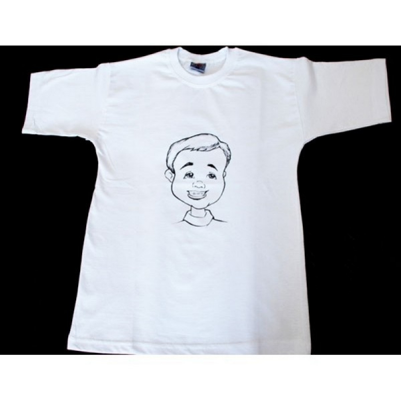 Caricatura em Camiseta Preço Casa Verde Alta - Caricatura Personalizada