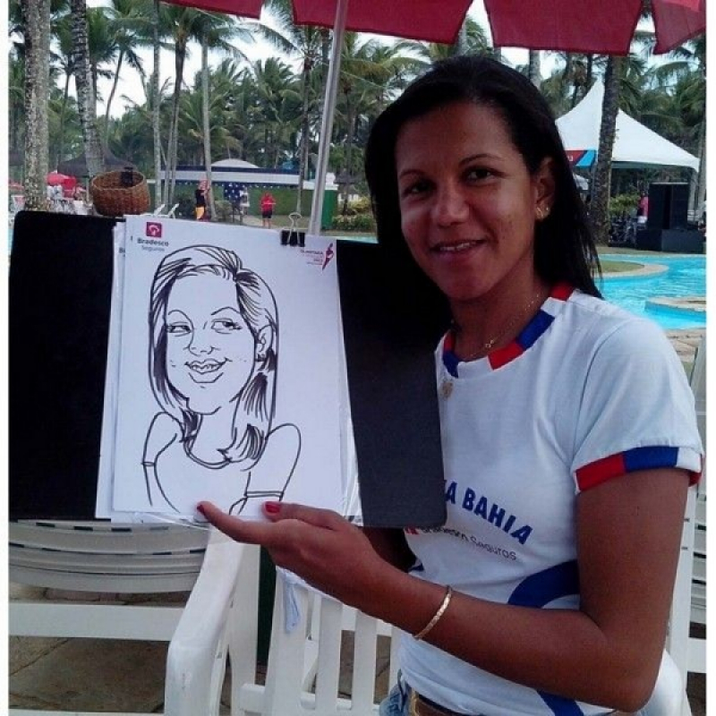 Caricatura em Evento Horto Florestal - Caricatura em Evento