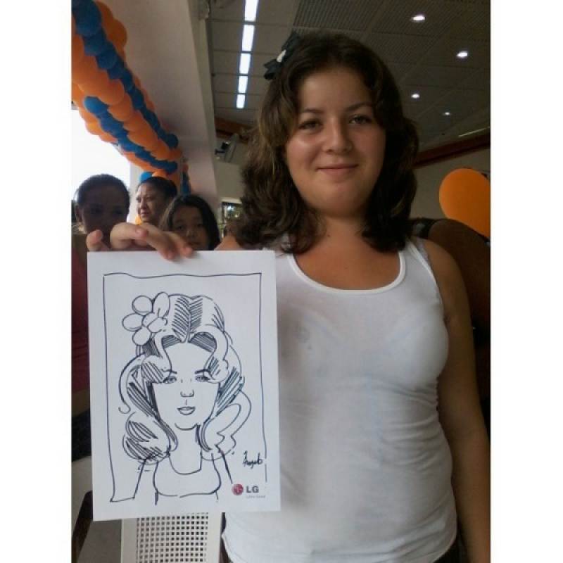 Caricaturista para Eventos no ABC Brooklin - Caricatura em Festas