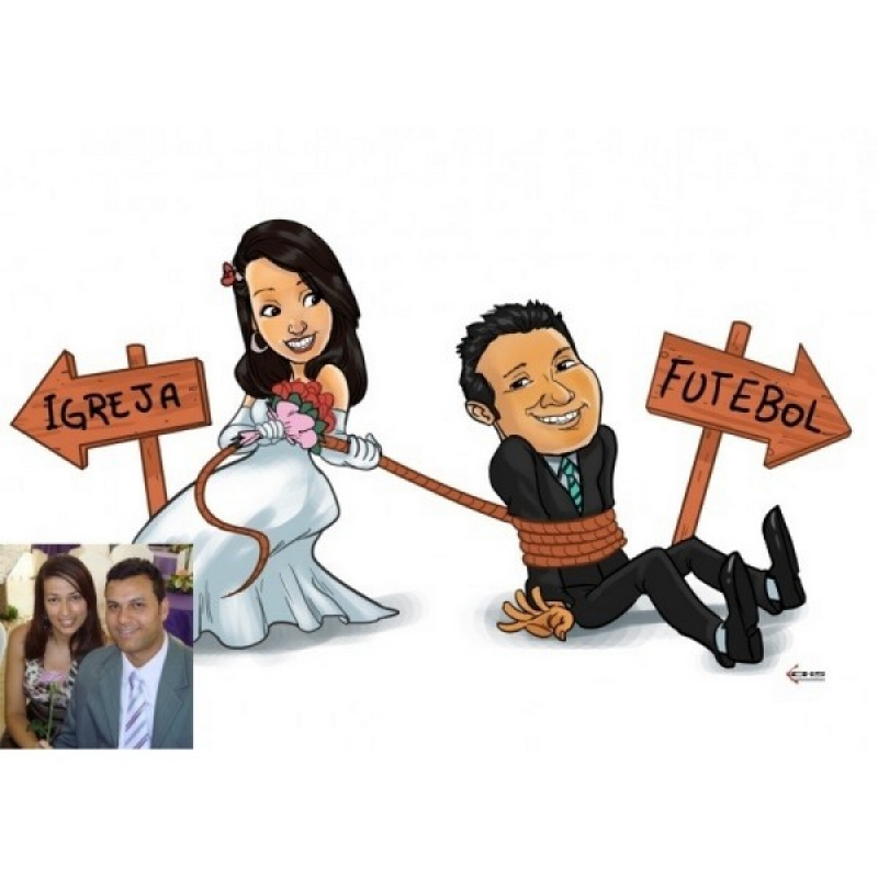 Preço de Caricatura de Casamento na Zona Leste Itaberaba - Fazer Caricatura para Casamento